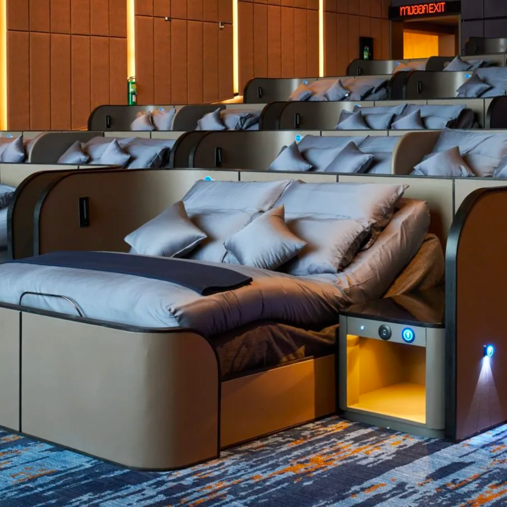 bed cinema hire omazz