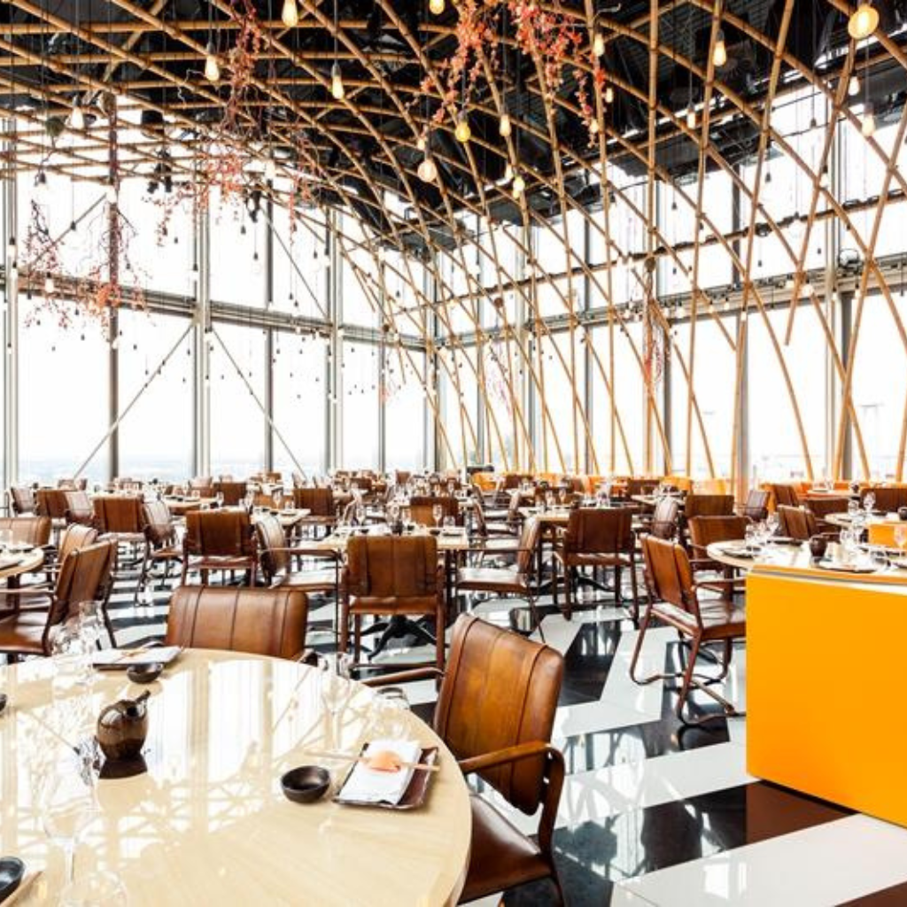 hire sushisamba at the top of heron tower in london